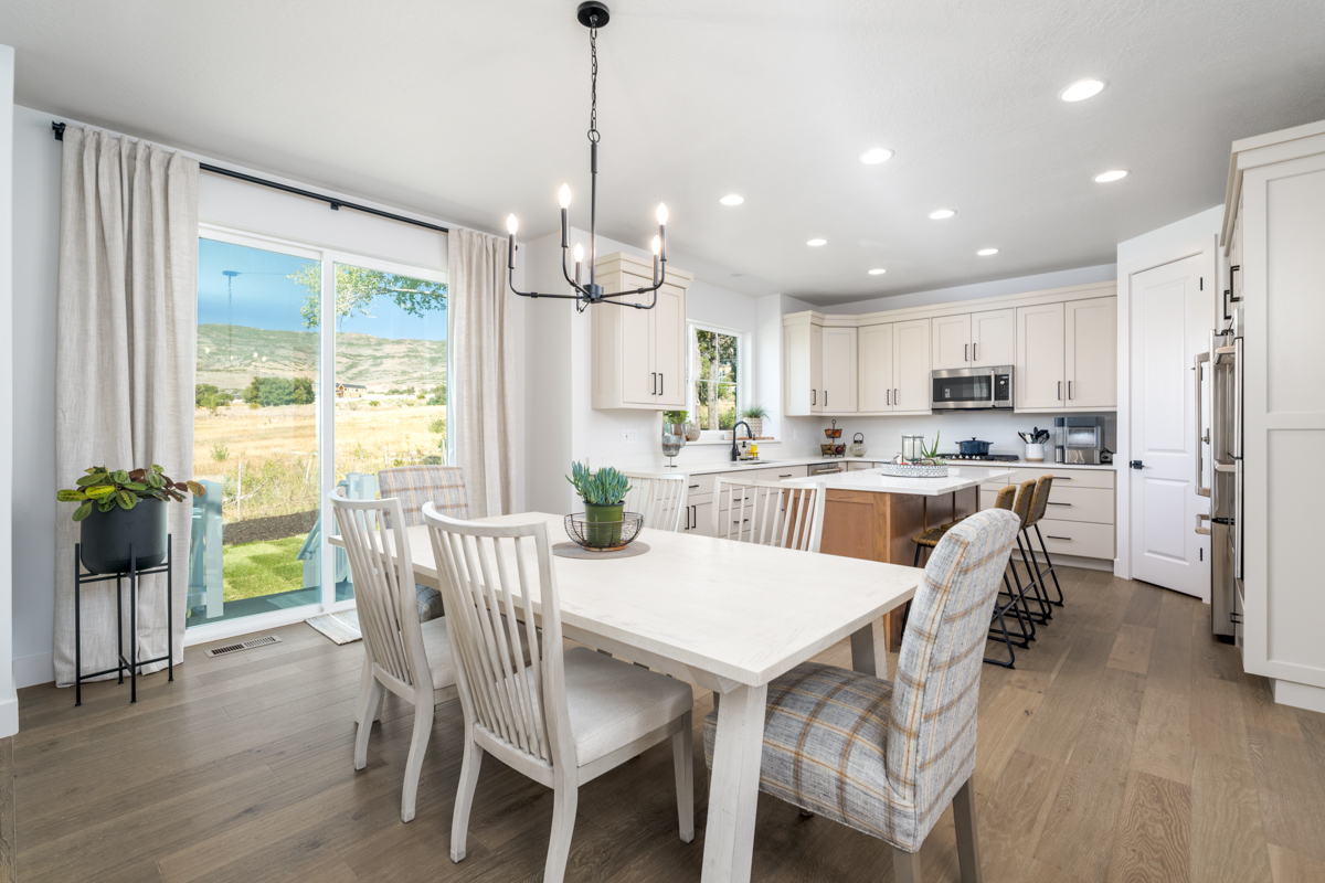 A picture of a dining room inside of a home